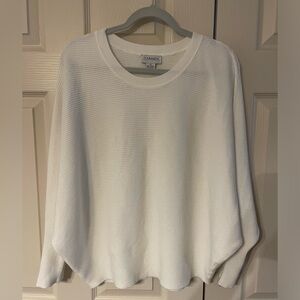 Carmen Marc Valvo, Sweater, Dolman Sleeve, Soft, Stretch, Zippered Cuff